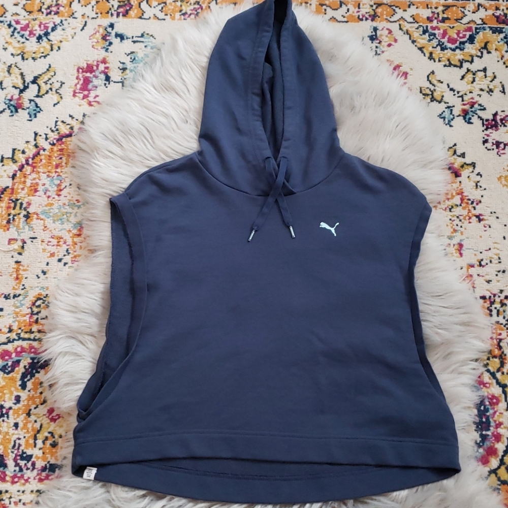 Puma Sleeveless Cropped Hoodie